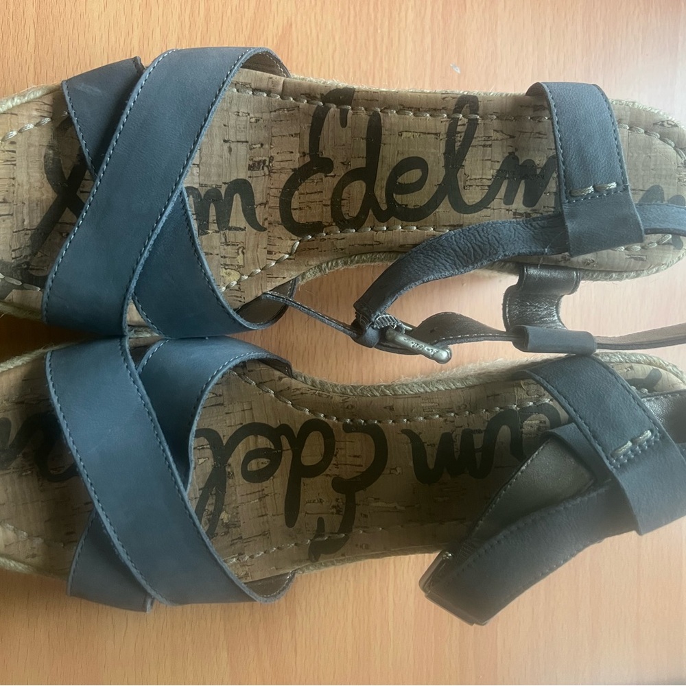 Sam Edelman Blue Sandals Modern Minimalist Design
